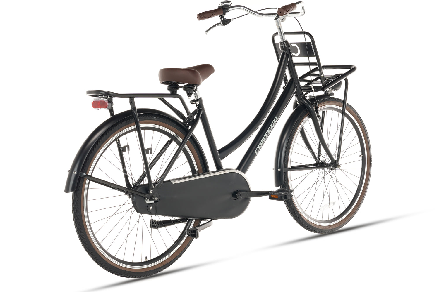 Cortego Cargo Meisjesfiets 26 inch - Mat-Zwart