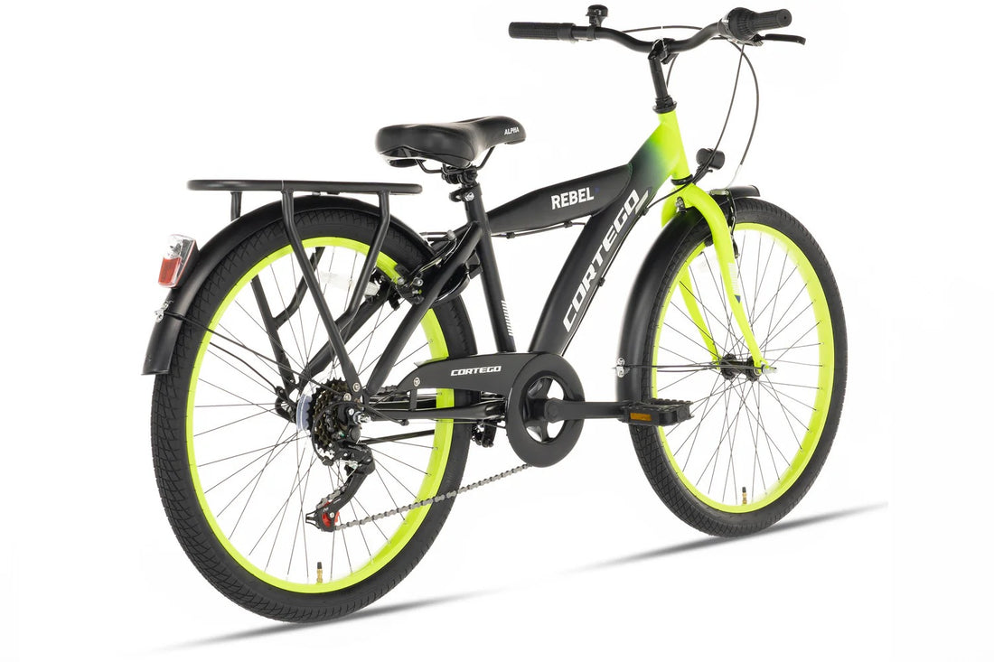 Cortego Rebel Jongensfiets 24 Inch Lime - 6 Versnellingen