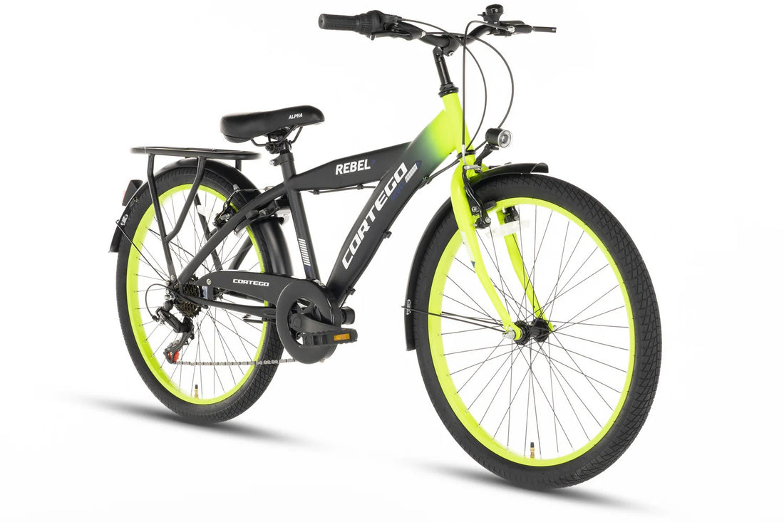 Cortego Rebel Jongensfiets 24 Inch Lime - 6 Versnellingen