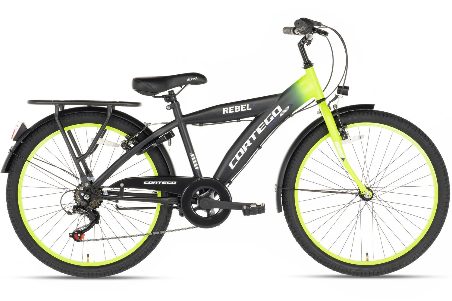 Cortego Rebel Jongensfiets 26 Inch Lime - 6 Versnellingen