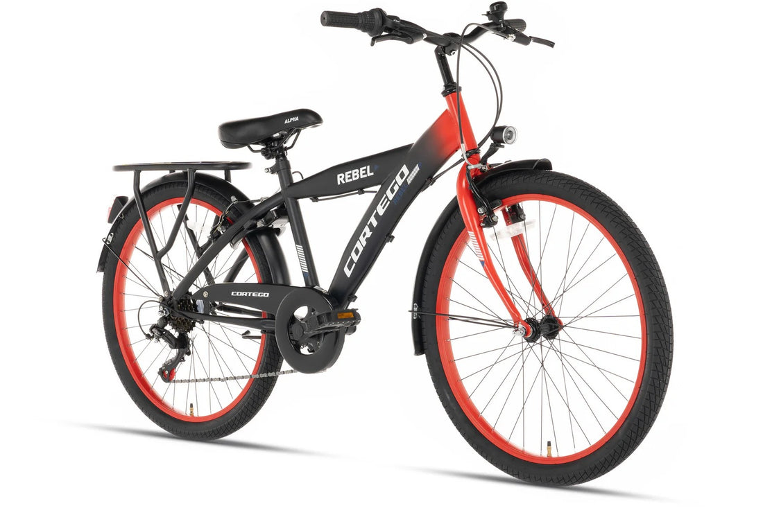 Cortego Rebel Jongensfiets 24 Inch Rood - 6 Versnellingen