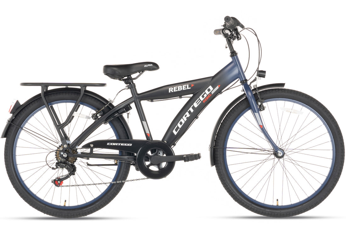 Cortego Rebel Jongensfiets 24 Inch Blauw - 6 Versnellingen