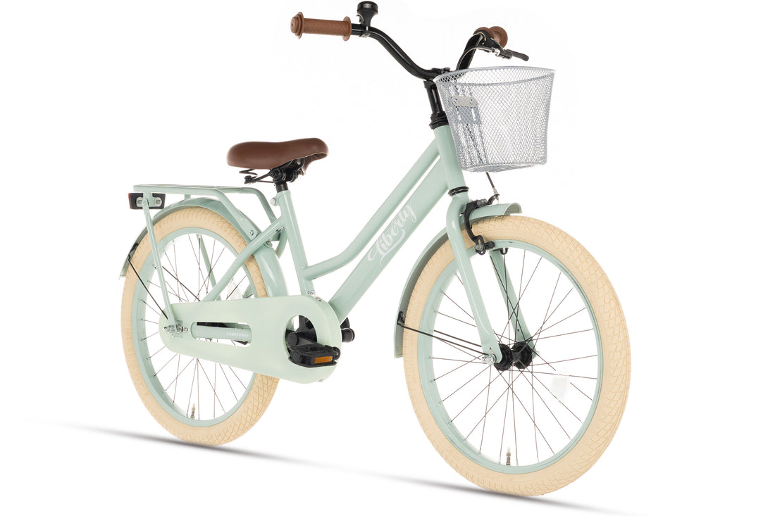 Cortego Liberty meisjesfiets Groen 20 inch + mand