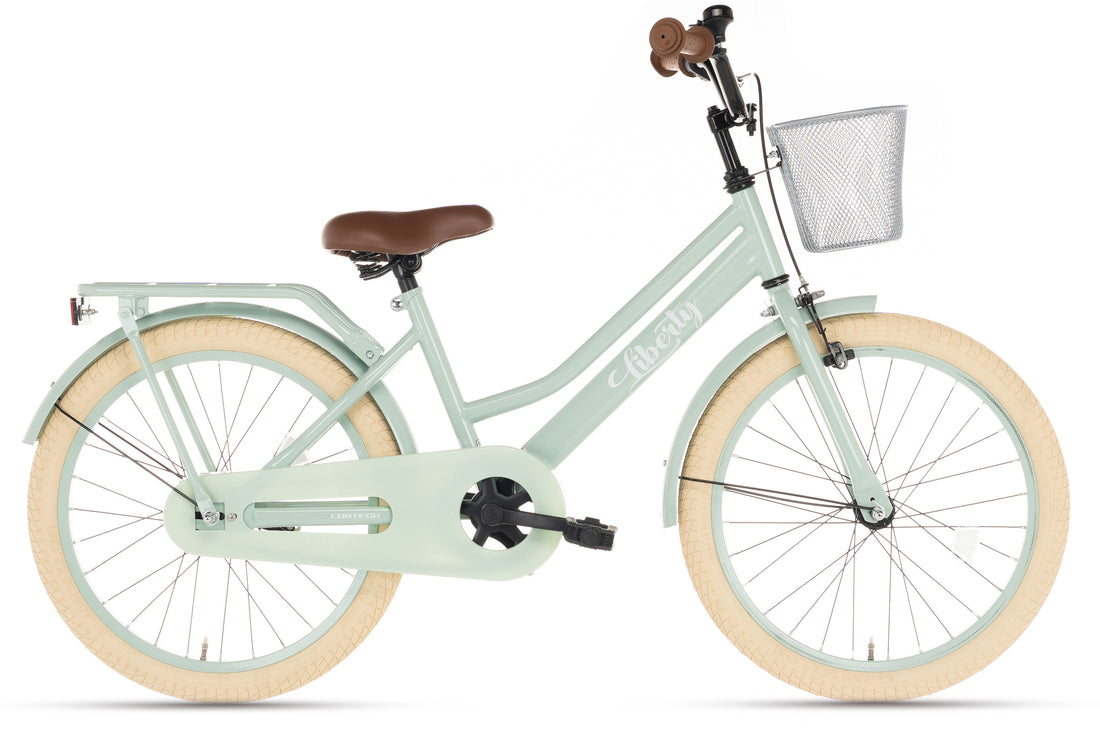 Cortego Liberty meisjesfiets Groen 20 inch + mand