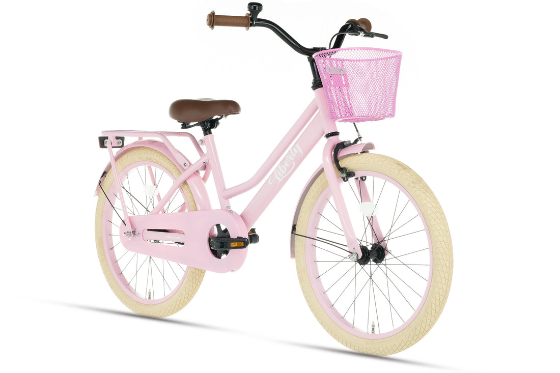 Cortego Liberty meisjesfiets Roze 20 inch + mand