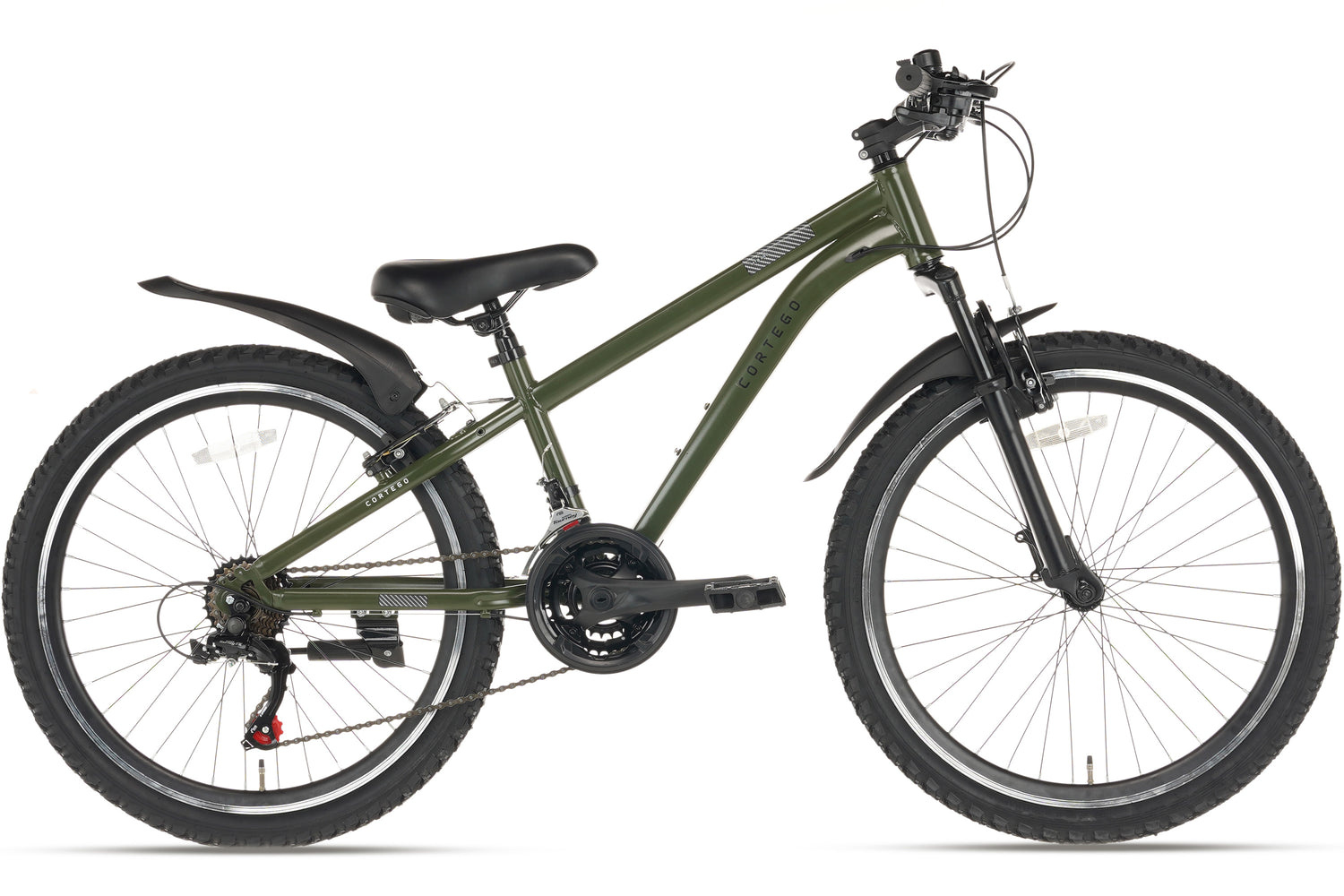 Cortego Ranger Jongensfiets 24 inch Army Green - 21 Versnellingen