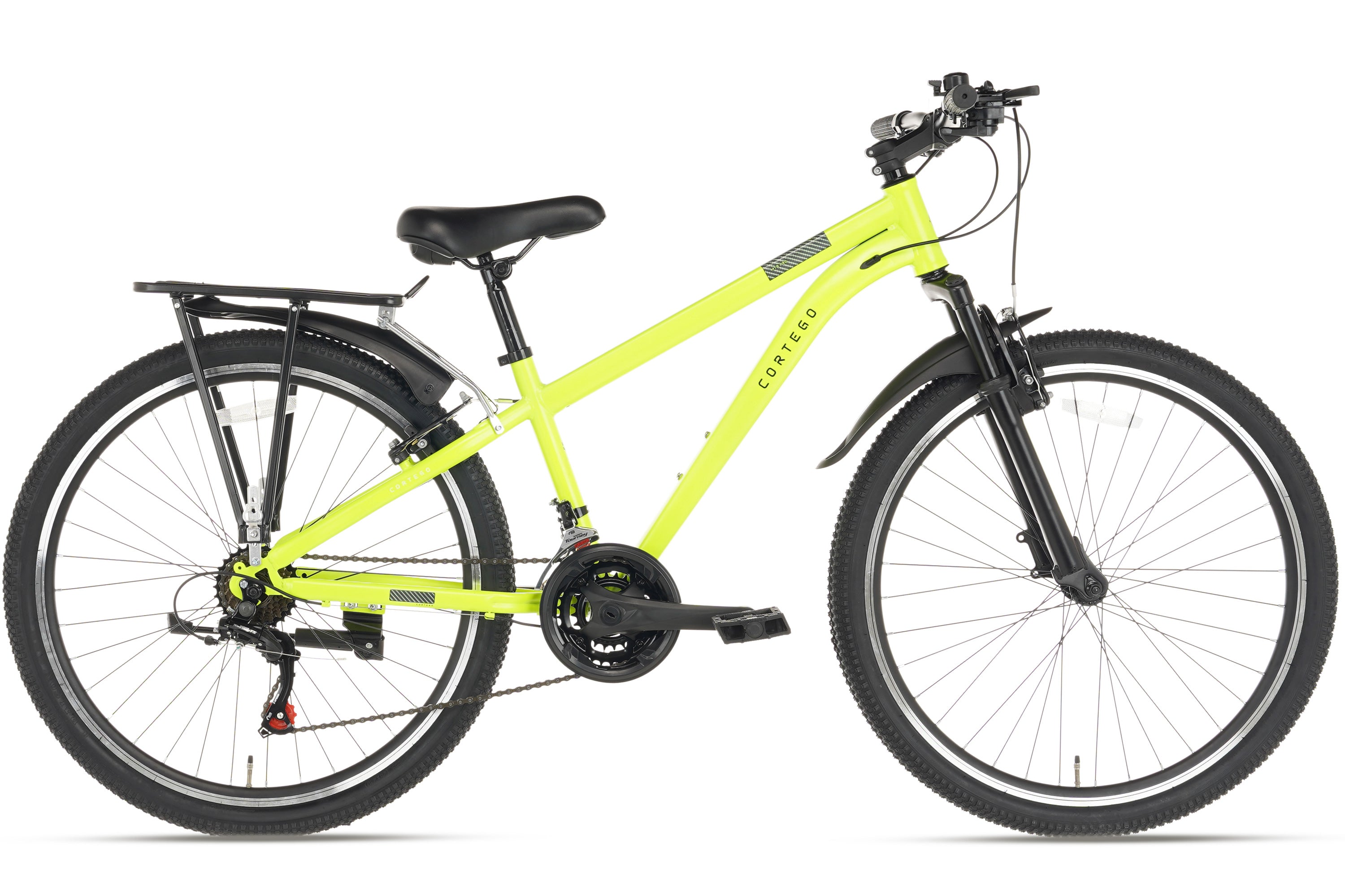 Cortego Ranger Plus Jongensfiets 24 inch Fluogeel - 21 Versnellingen