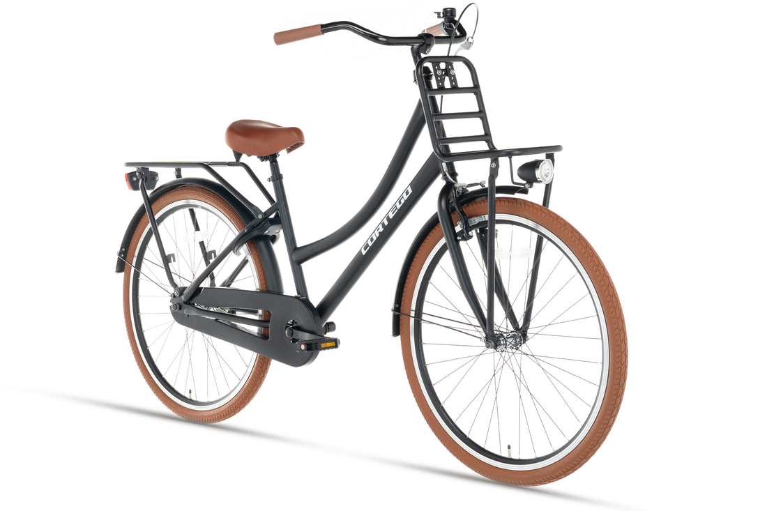 Cortego Transporter Meisjesfiets 26 inch Mat-Zwart