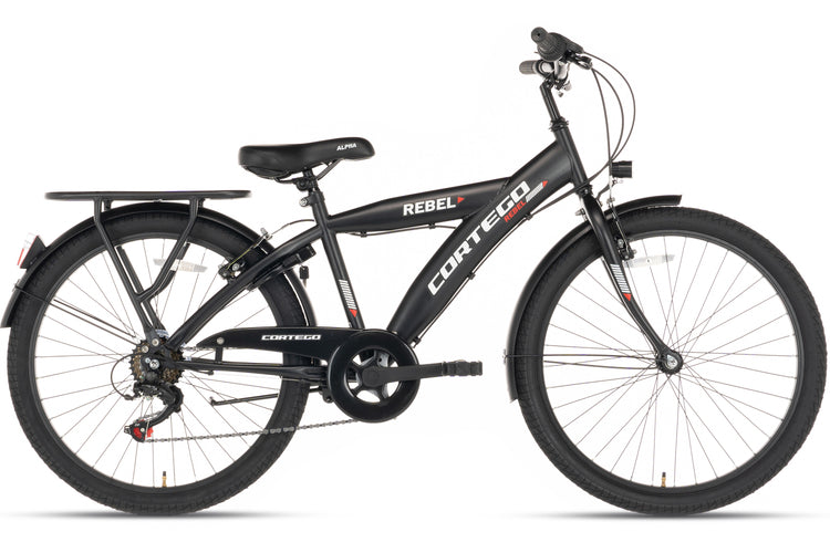 Cortego Rebel Jongensfiets 26 Inch Zwart - 6 Versnellingen