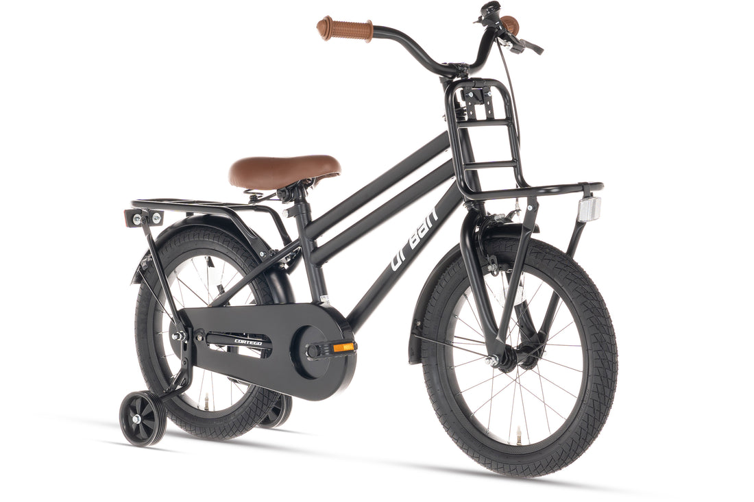 Cortego Urban Jongensfiets Mat-Zwart 16 inch