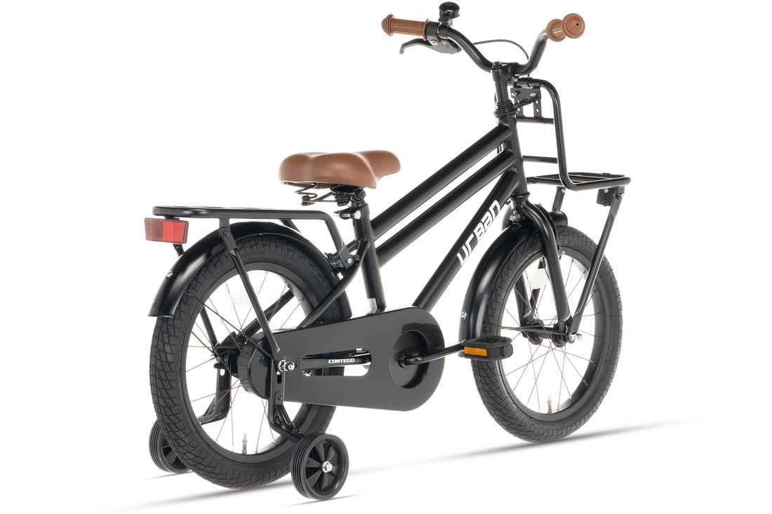 Cortego Urban Jongensfiets Mat-Zwart 16 inch