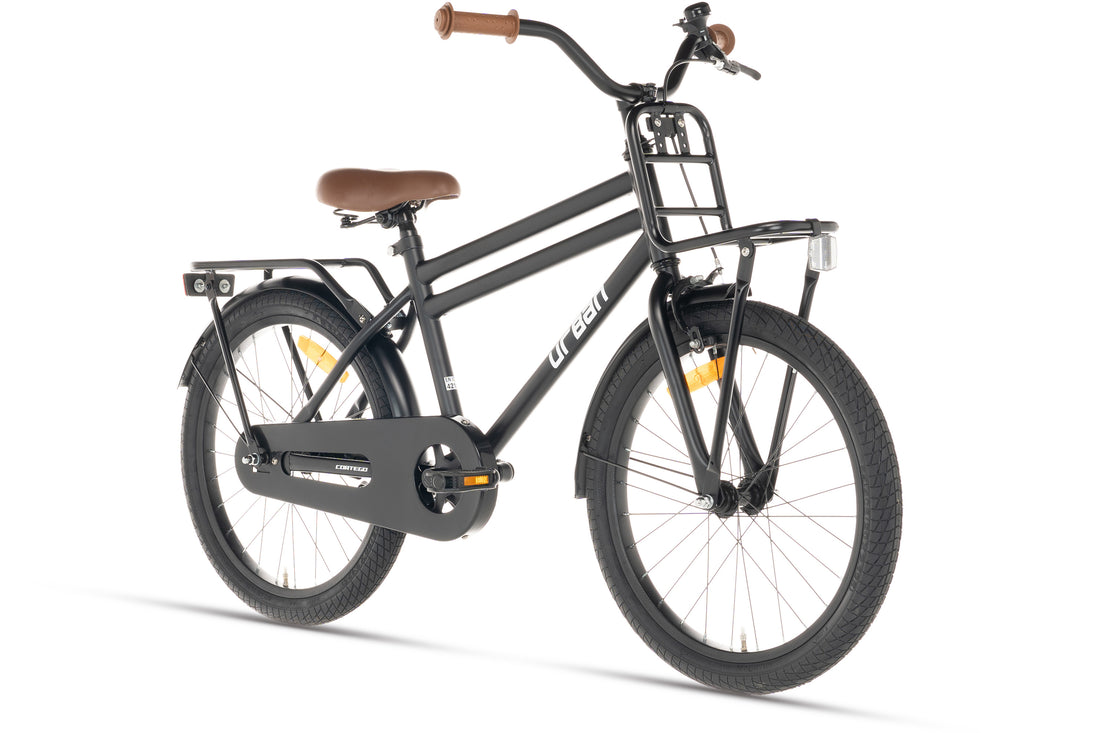 Cortego Urban Jongensfiets Mat-Zwart 18 inch