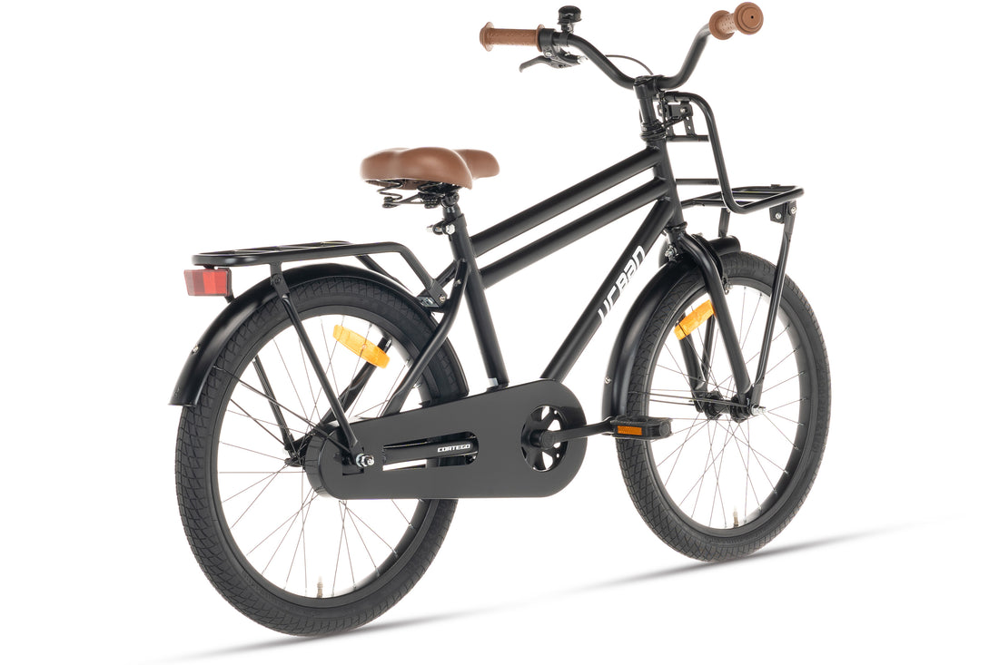 Cortego Urban Jongensfiets Mat-Zwart 18 inch