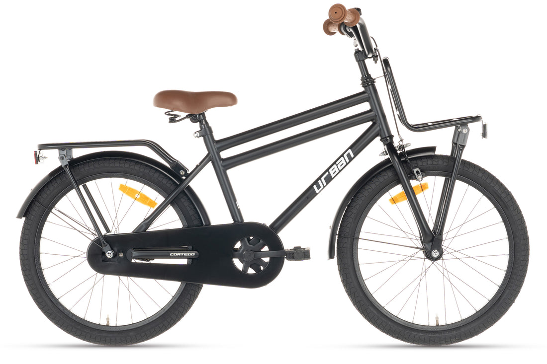 Cortego Urban Jongensfiets Mat-Zwart 20 inch