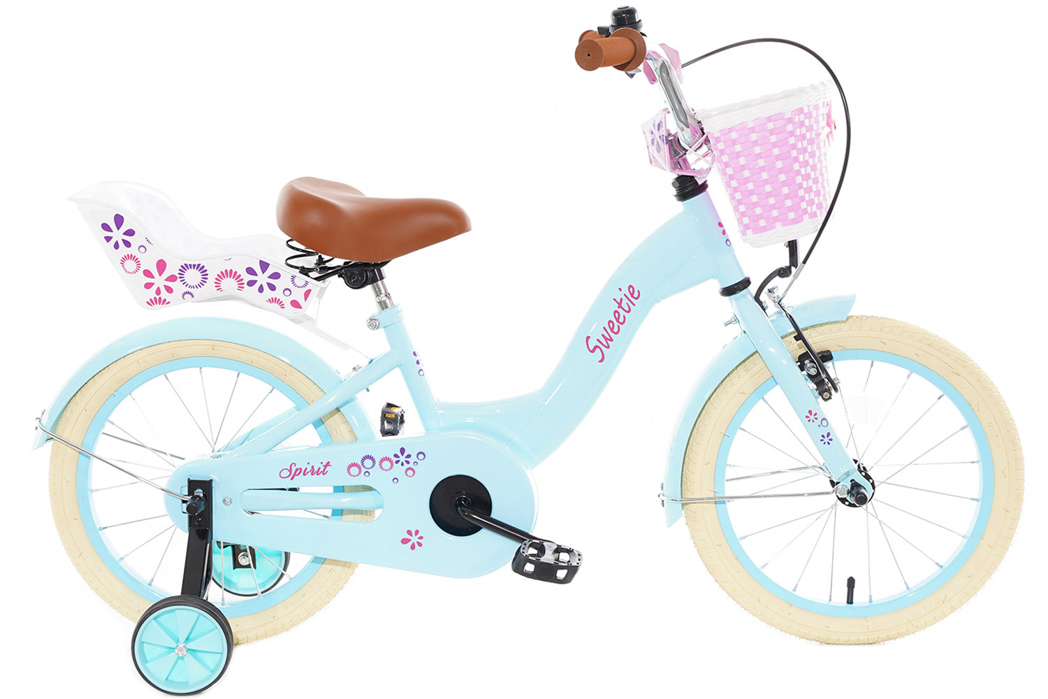 Spirit Sweetie Meisjesfiets Turquoise 14 inch