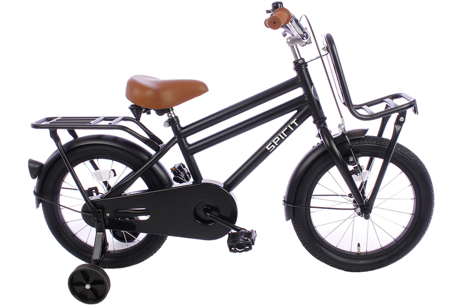 Cortego Urban Jongensfiets Mat-Zwart 14 inch