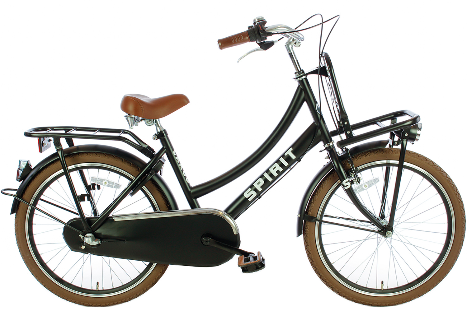 Conform In het algemeen Maak plaats Spirit Cargo N3 Mat-Zwart Meisjesfiets 22 inch - Meisjesfiets |  City-Bikes.nl