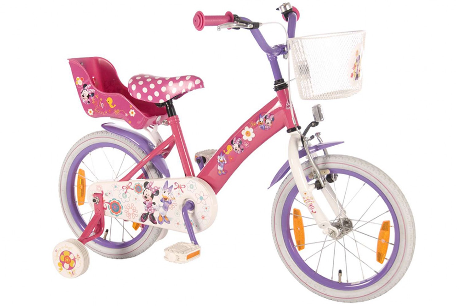 Overweldigen Isoleren Proberen Disney Minnie Bow-Tique Roze-Paars 16 inch - Meisjesfiets | City-Bikes.nl